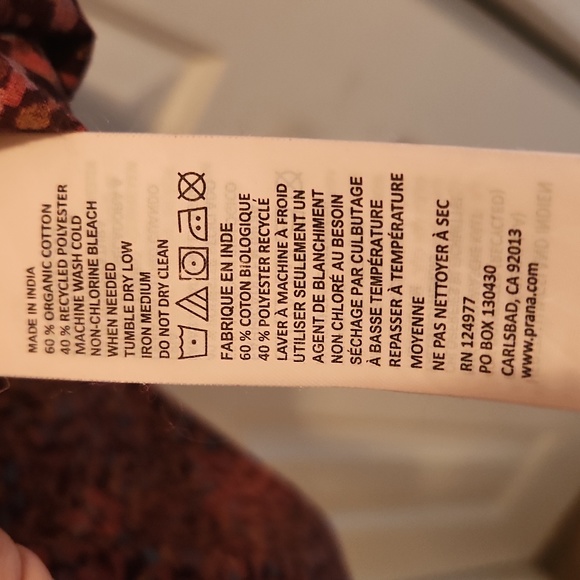 PrAna Stimmersee button down shirt size XL - Picture 5 of 5